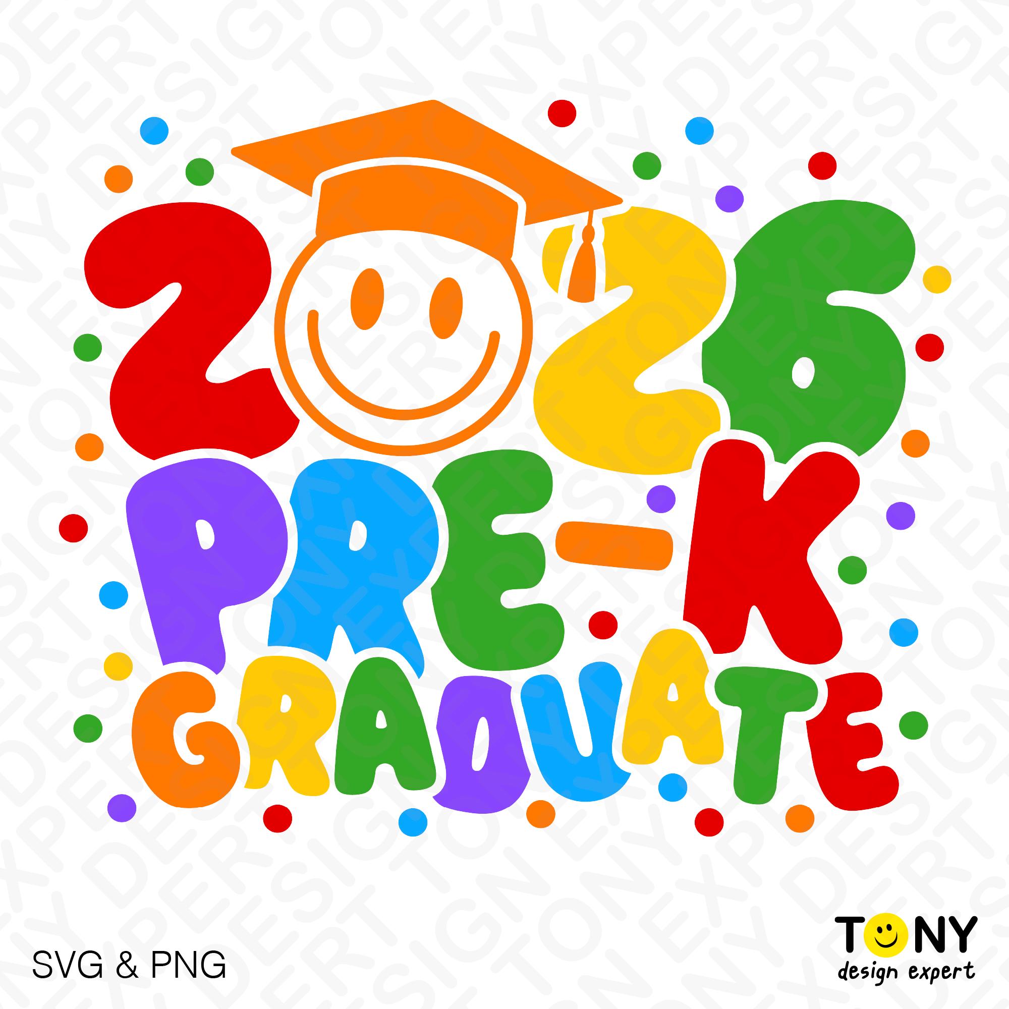 2026 Pre-k Graduate Svg Png, Pre Kindergarten Graduate Svg, Funny Pre-k ...