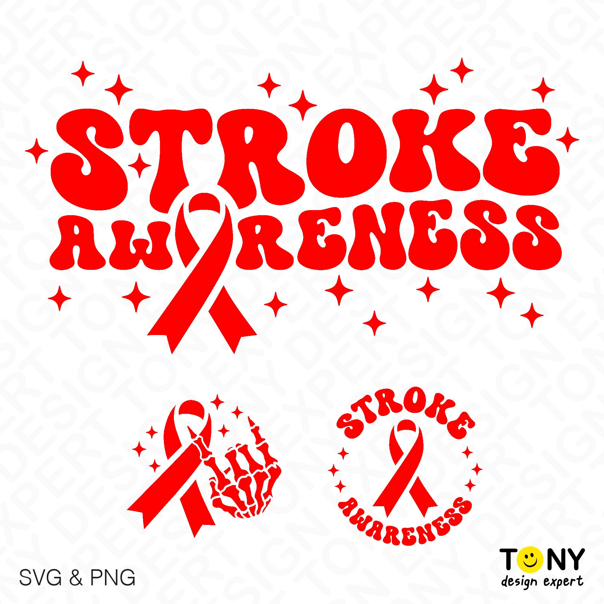 Stroke Awareness Svg Png, in May We Wear Red Svg, Stroke Svg, Trendy ...