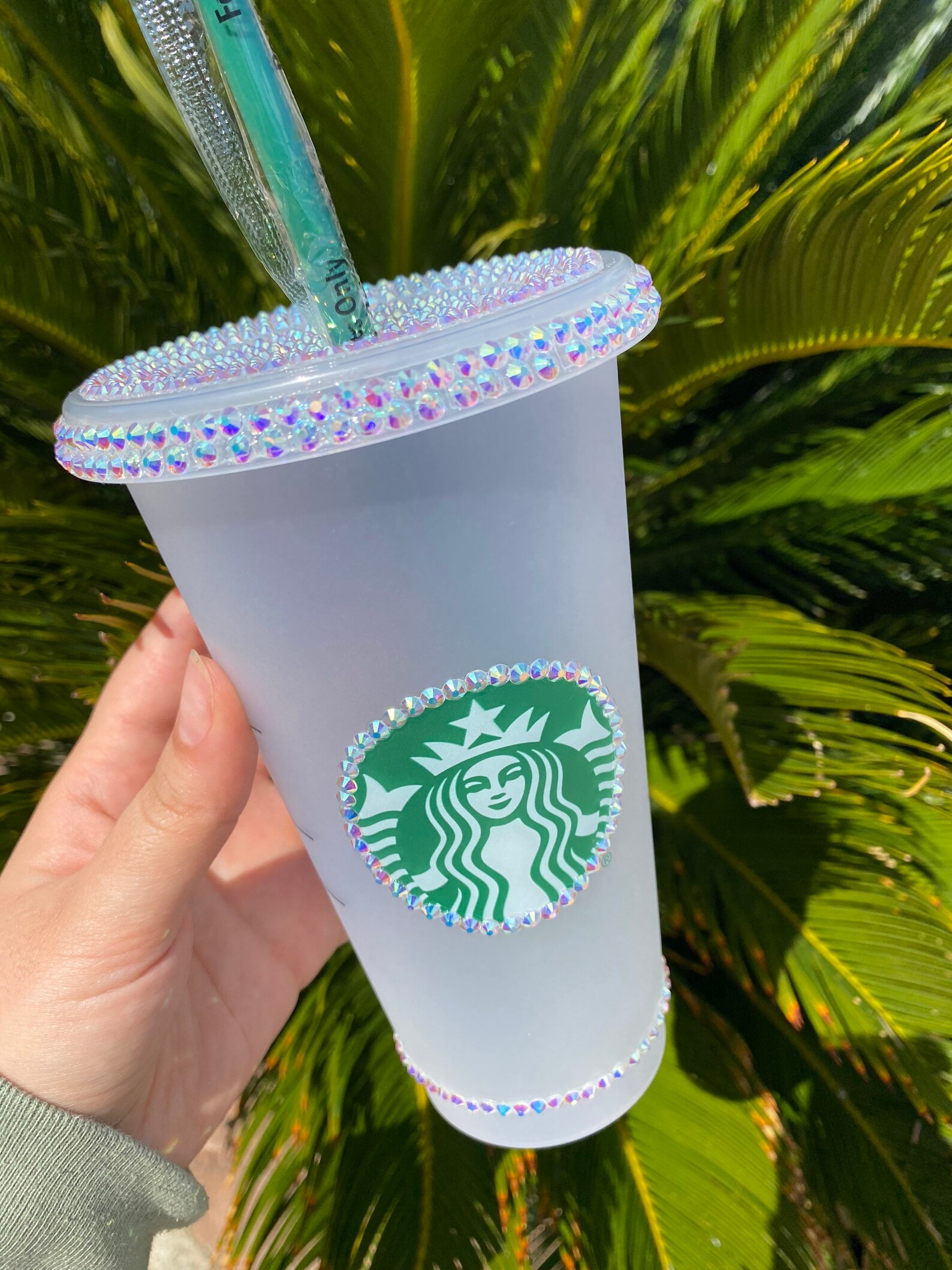bedazzled starbucks cup