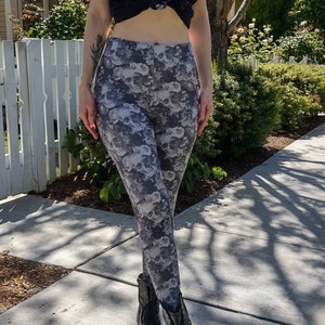Skull Leggings Gothic Leggings Goth Leggings Witchy Leggings Gothic Clothing Alternative Wiccan Satanic Clothing Dark Fashion Killstar