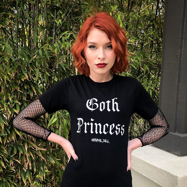 Goth Princess Tee Gothic Clothing Goth Apparel Goth Tee Unisex Occult Clothing Goth Girl Clothes Witch Tee Goth Fashion Cute Goth Shirt