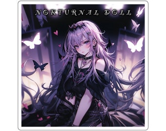 Anime Aufkleber Gothic Aufkleber Waifu Aufkleber Fantasy Kunst Aufkleber Kawaii Goth Aufkleber Pastel Goth Vinyl Aufkleber Dark Fantasy Goth Anime Geschenke