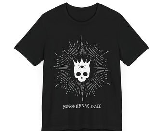 Skull Tshirt Skull Tee Gothic Tee Gothic Clothing Occult Clothing Goth Fashion Occult Fashion Witchy Tee Horror Tee Dark Fashion Goth Gifts