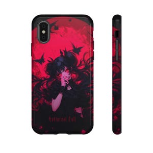 Anime Phone Case Vampire Girl Phone Case Anime Girl Phone Case Waifu Phone Case Kawaii Phone Case Goth Phone Case Anime Gifts Goth Gifts