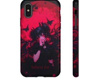 Anime Phone Case Vampire Girl Phone Case Anime Girl Phone Case Waifu Phone Case Kawaii Phone Case Goth Phone Case Anime Gifts Goth Gifts
