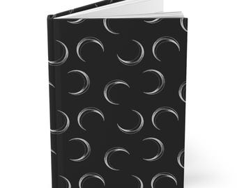 Moon Journal Moon Book Gothic Journal Luna Gothic Notebook Occult Book Witchcraft Journal Spell Book Witchy Journal Halloween Journal Occult