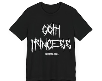 T-shirt princesse gothique haut gothique vêtements gothiques mode gothique t-shirt gothique sorcière t-shirt vêtements occultes chemise gothique mode sombre vêtements Egirl