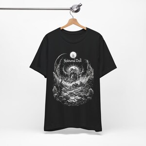 Gothic Tshirt Black Metal Shirt Occult T shirt Witchy Tshirt Gothic Clothes Occult Clothing Skull Tshirt Goth Gifts for Men Satanic T shirt image 5