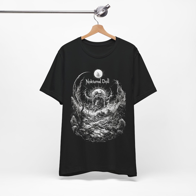 Gothic Tshirt Black Metal Shirt Occult T shirt Witchy Tshirt Gothic Clothes Occult Clothing Skull Tshirt Goth Gifts for Men Satanic T shirt image 5