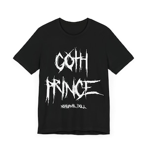 Goth Prince Tee Gothic Teeshirt Occult Clothing For Men Goth Fashion Gothic Clothing Satanic Tee Mens Goth Clothing Dark Fashion Goth Gifts