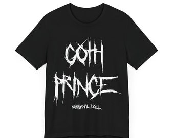 Goth Prince Tee Gothic Teeshirt Occult Clothing For Men Goth Fashion Gothic Clothing Satanic Tee Mens Goth Clothing Dark Fashion Goth Gifts