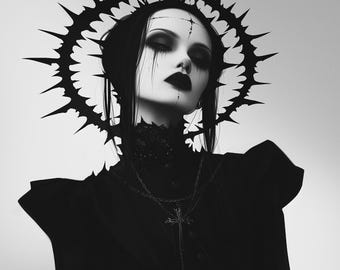 Gothic Art Print Occult Wall Art Gothic Wall Art Dark Fantasy Art Gothic Poster Gothic Home Decor Dark Aesthetic Gothic Beauty Macabre Decor