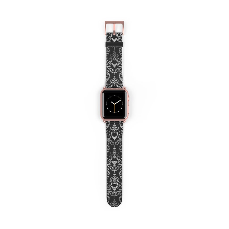 Gothic Apple Watch Band Damask Halloween Bats Witchy Victorian Gothic Accessories Apple Watch Band Dark Fashion Gothic Fashion Goth Gifts image 7