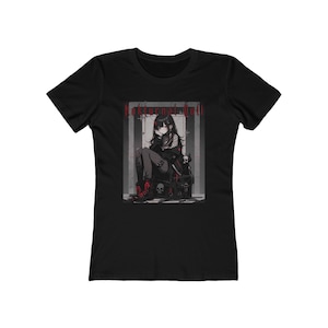 Anime Tee Goth Girl Anime tshirt Waifu t-shirt Anime Art Tee Punk Anime t-shirt Anime Art tshirt Manga Tee manga tshirt Manga Art Goth Tee