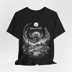Gothic Tshirt Black Metal Shirt Occult T shirt Witchy Tshirt Gothic Clothes Occult Clothing Skull Tshirt Goth Gifts for Men Satanic T shirt image 4