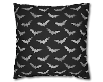 Gothic Pillow Case Gothic Bats Pillow Case Halloween Pillow Case Damask Goth Pillow Case Gothic Home Decor Goth Decor Witchy Victorian