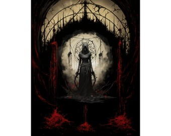 ゴシックアートポスター、ゴシックアートプリント、ゴシックポスター、悪魔ポスター、悪魔アートプリント、ゴスアートプリント、悪魔ポスター、オカルトウォールアート、ゴシックギフト