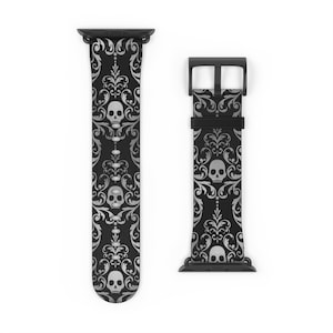 Gothic Apple Watch Band Victorian Skull Watch Band Halloween Witchy Gothic Accessories Dark Fashion Gothic Fashion Goth Gifts Gothic Watch