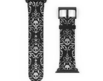 Gothic Apple Watch-band Victoriaanse schedel horlogeband Halloween Witchy Gothic accessoires Dark Fashion Gothic Fashion Gothic geschenken Gothic horloge
