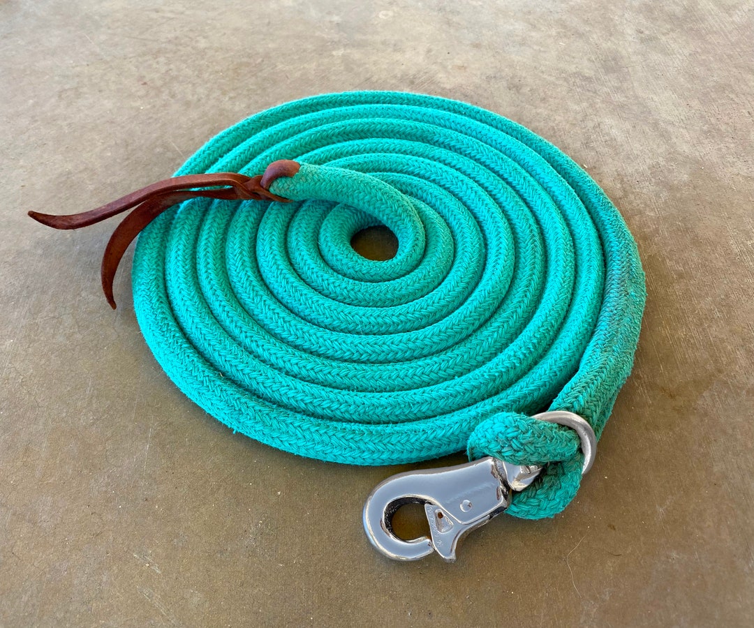 Lead Rope With Bull Snap, Custom Length, Double Braided Yacht Lead Rope
