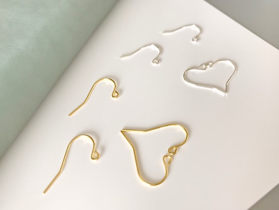S925 Silver Ear Wires | Sterling Silver French Ear wire | 18K Gold Plate Sterling Silver French Ear Wires | Earring Findings