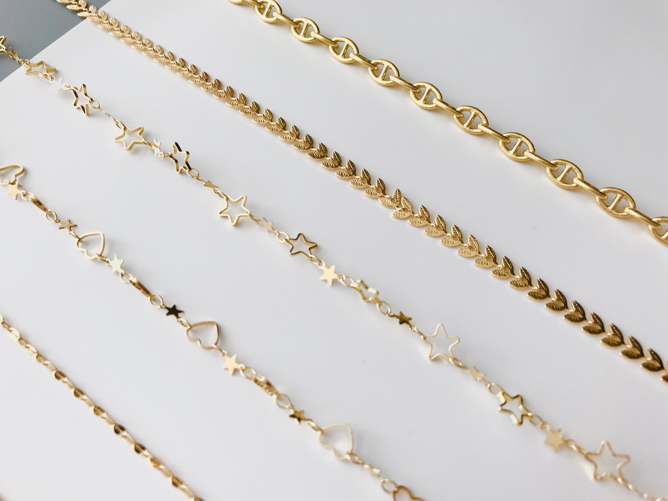 14K Gold Plated Chain Jewelry Chain Necklace Chain Etsy
