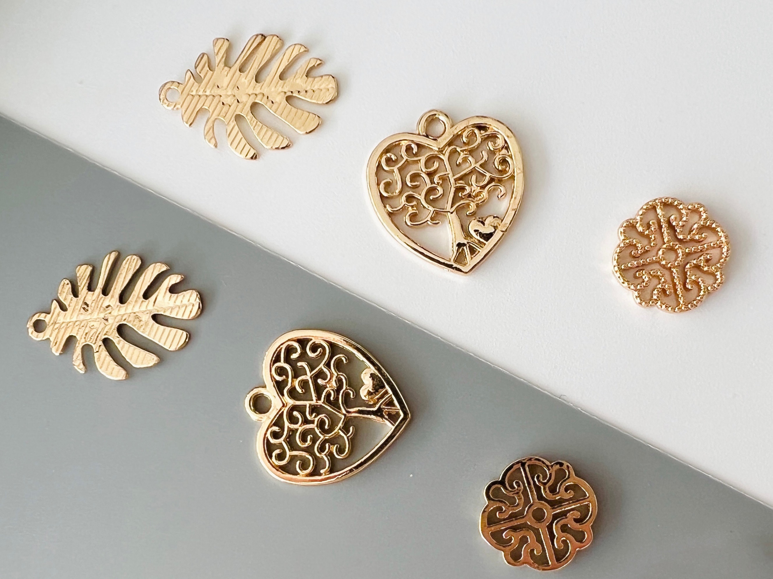 Gold plated charms sale