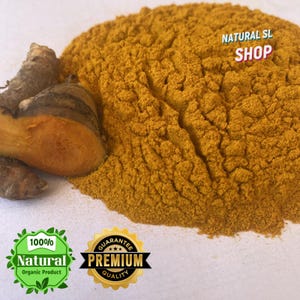Natürliches & Bio Ceylon Kurkuma Pulver - Reines, frisches Gewürz zum Kochen, für pflanzliche Heilmittel