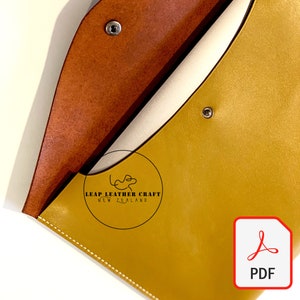 2 Dollar Muster! No.509 Apple 12 Zoll MacBook Leder Tasche. Leder Bastelanleitung PDF A4