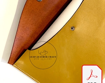 2 Dollars Pattern! No.509 Apple 12inch MacBook Leather Case. Leather Craft Pattern PDF A4