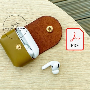 3 Dollars Pattern! No.501 Air Pods Pro Leather Case. NO Wet Shaping Needed Leather Craft Pattern PDF A4