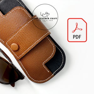 Modèle à 2 dollars ! No.203 Étuis à lunettes. Modèle d'artisanat en cuir PDF A4