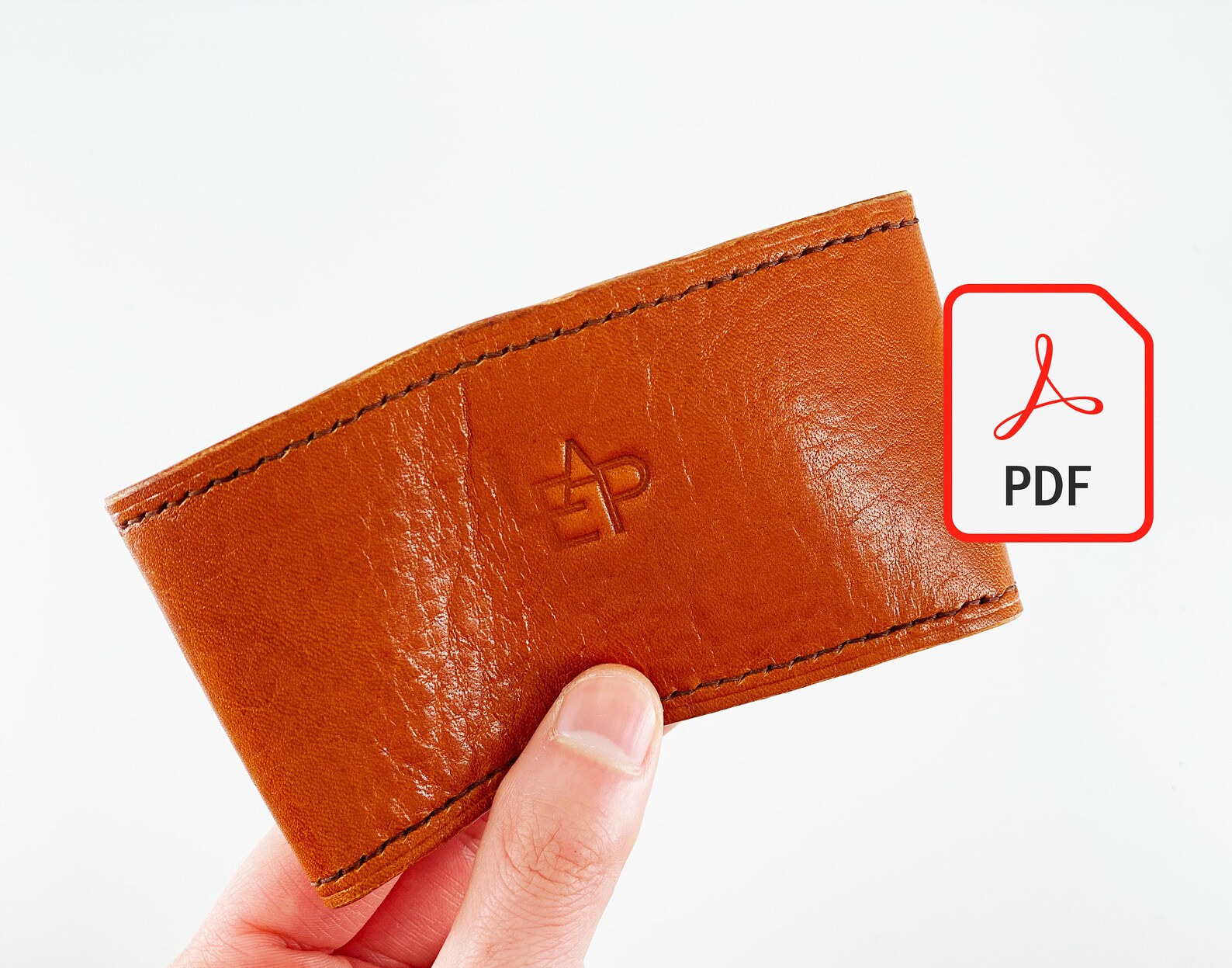 Leather Pattern Coffee Cup Holder Sleeve Pattern PDF A4 Etsy