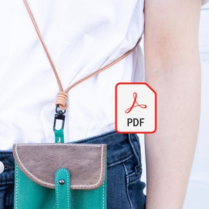 ¡Patrón de 4 dólares! Mini bolso de hombro No.116. Patrón de artesanía en cuero PDF A4