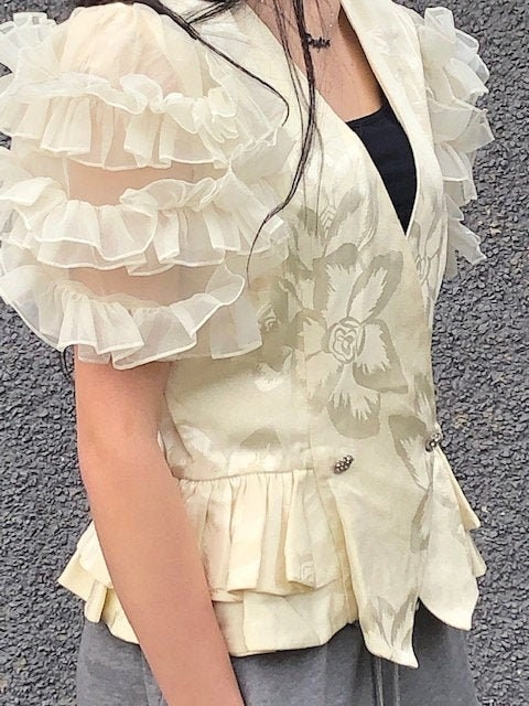 Puff Sleeve Coat - Etsy Canada