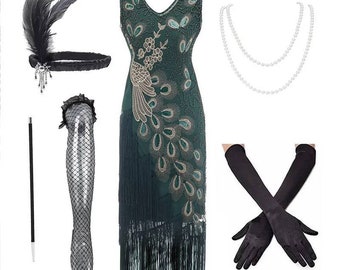 20er Jahre Flapper Kleid Etsy