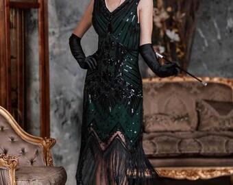20er Jahre Flapper Kleid Etsy