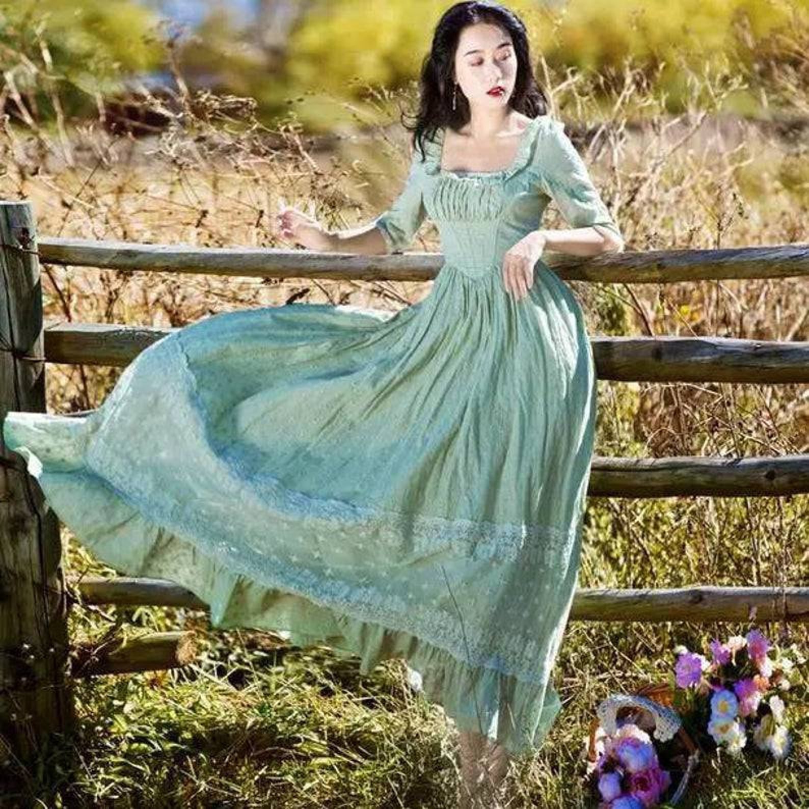 Robe Emma vintage Robe victorienne Robe victorienne Abiti Etsy