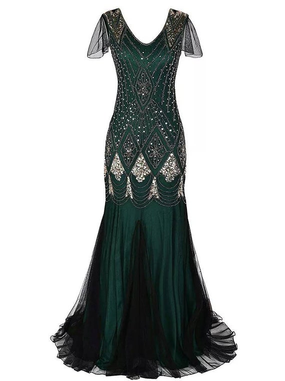 Flapper Gatsby Agnes Dress Prom Dress 1920s Great Gatsby Art - Etsy