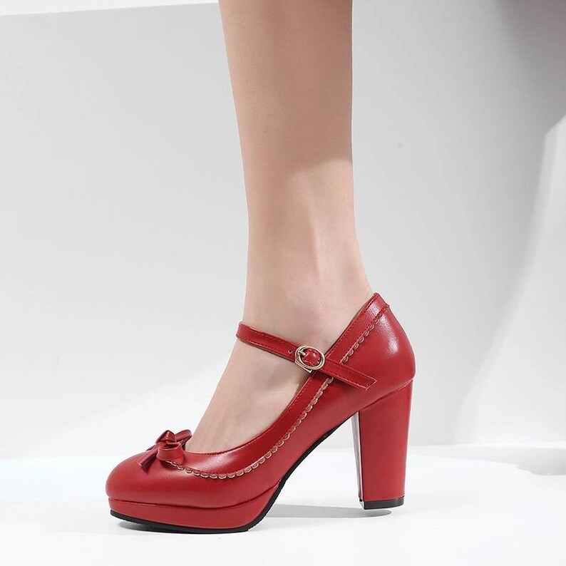 Jane Heels Mary Jane Shoes Heel Vintage Mary Janes High Etsy