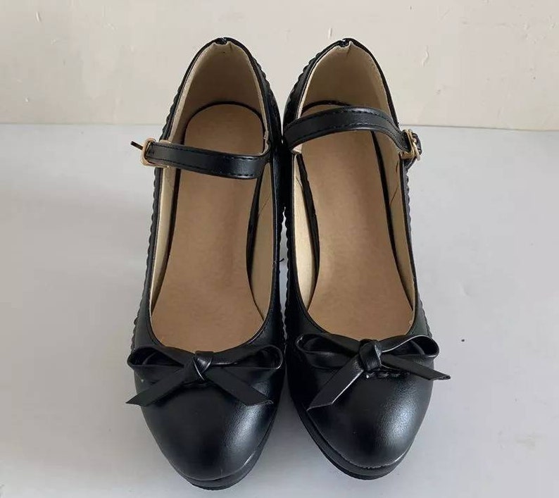 Jane Heels Mary Jane Shoes Heel Vintage Mary Janes High Etsy UK