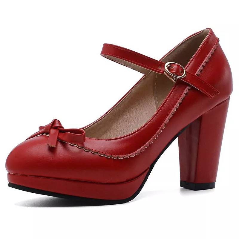 Jane Heels Mary Jane Shoes Heel Vintage Mary Janes High - Etsy