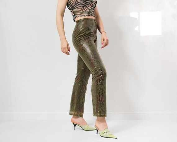 パンツ Snake Print Nylon Open Hem Pants Snake Print Nylon Open Hem Pants - メルカリ