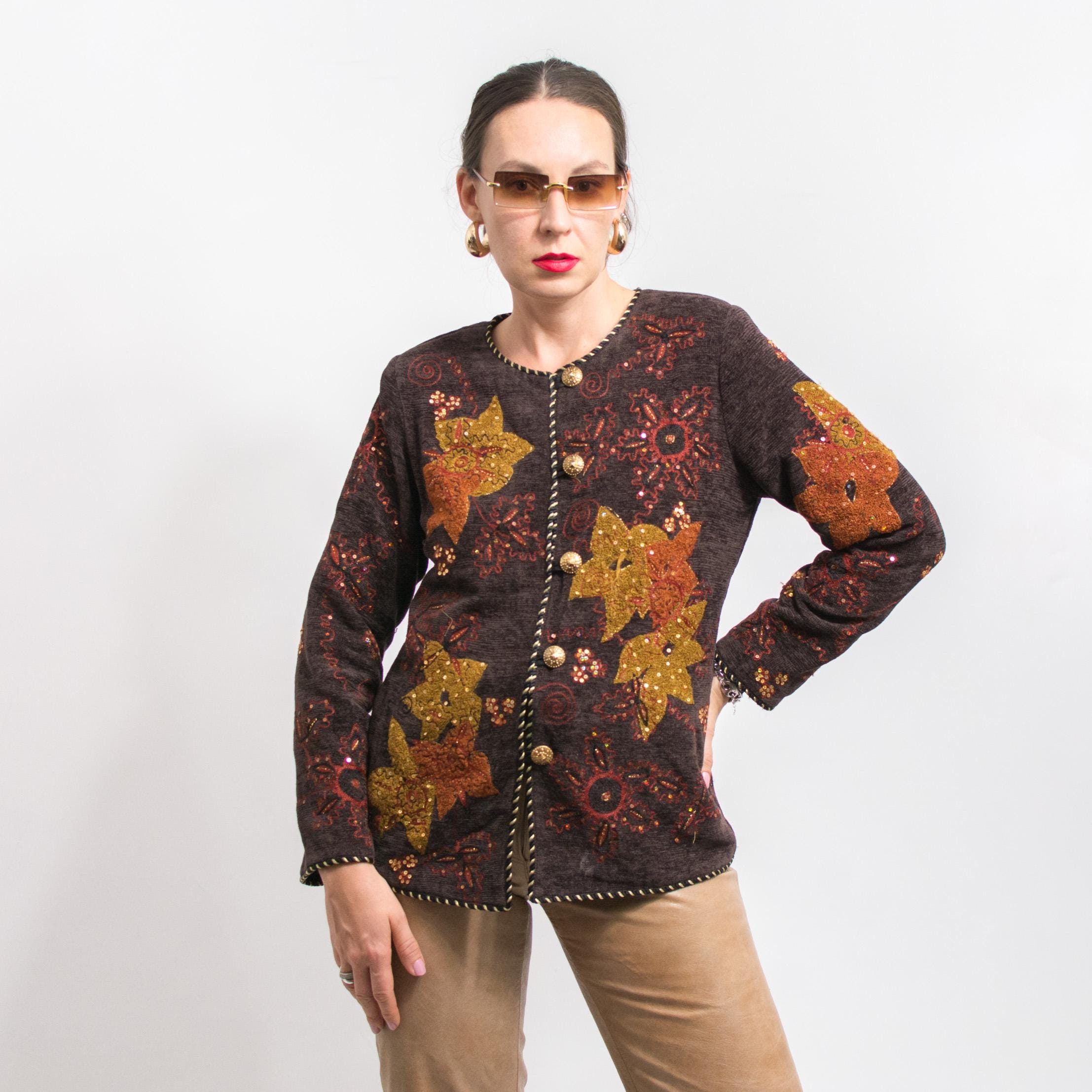 Vintage Embroidered Blazer-Bust 40