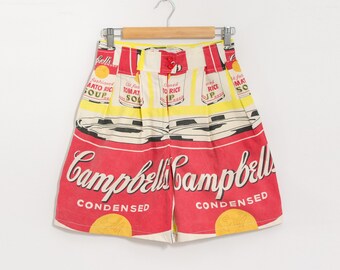 Campbell&#39;s Tomato Soup Cans shorts Tailored high waist women size M