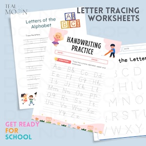 Alphabet Tracing Worksheets A-Z: Pre-K Handwriting Practice (PDF Download)