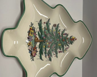 Spode Christmas Tree Tree Shaped Plater