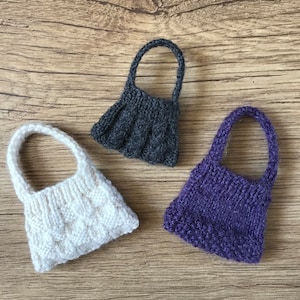 Knitting Pattern for Dolls Handbags Purses for 11 to 12 inch Fashion Dolls