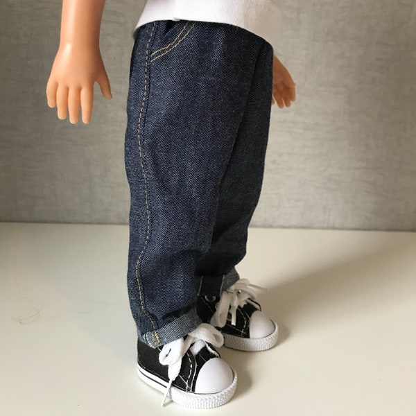Sewing Pattern for 13" Doll - How to make Jeans for 13-14" Dolls