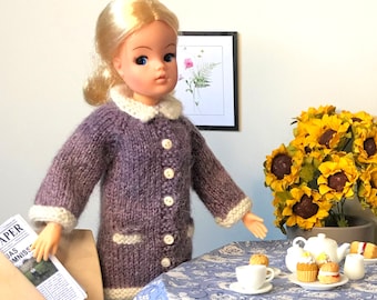 Doll Knitting Pattern for 11-12 inch Fashion Dolls Cosy Coat